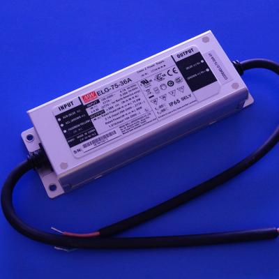 China Conductor MEANWELL de la luz de ELG-75-36A IP65 48~75W Constant Voltage Constant Current Led en venta
