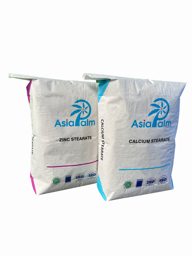 Multiwall kraft paper bags showing valve structure and stacking capability