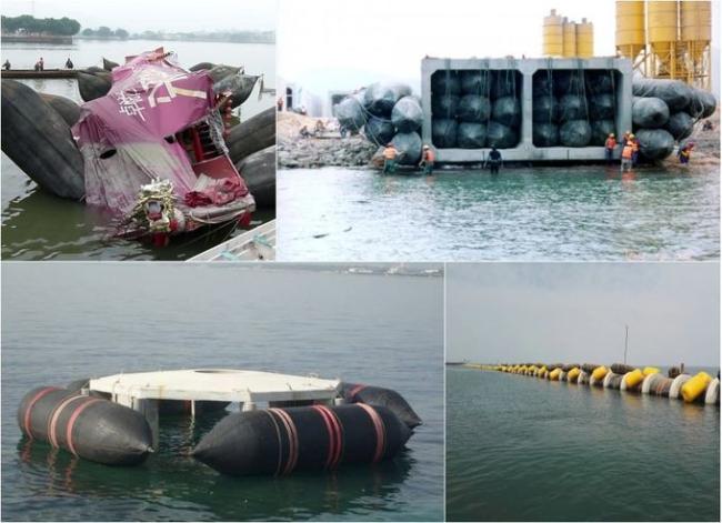 High Buoyancy Air Filled Marine Rubber Airbag For Ship Salvage Service
