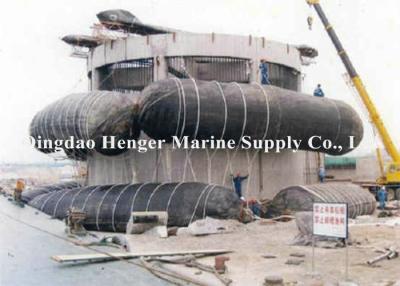China Big Vessel Marine Underwater Salvage Air Lift Bags With Shock Absorption Capability for sale