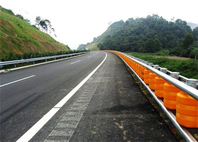 China Highway Traffic Safety EVA Buckets Rolling Anti Crash Guardrail Road Roller Barrier for sale
