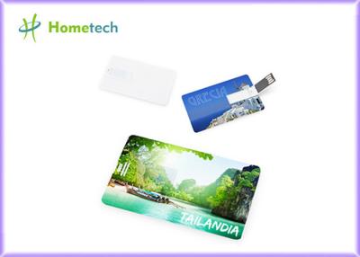 China Unique Full Color Printing Usb Plastic Card 4GB 8GB 1 Year Warranty for sale