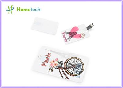 China Plástico popular do cartão do Usb da movimentação do flash do Usb do cartão de crédito à venda