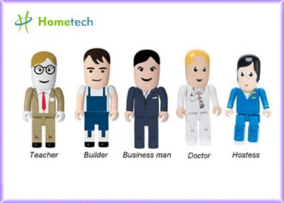 China Portable Character USB Drives Doctor With Durable Solid State Storage , Doctor / Nurse Model for sale