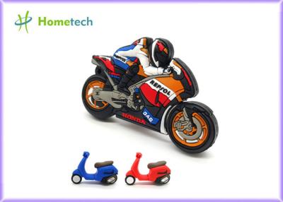 China Small Size Promotion Motorcycle Usb Flash Drive , Moto Car Soft Plastic Usb Drives / U Disk for sale