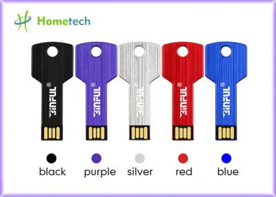 China Aluminium alloy Key Usb Memory Stick , Silver Waterproof Memory Key pendrive for sale