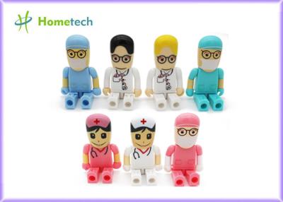China Mini gift Character USB Drives 64gb pendrive doctor nurse cartoon for sale