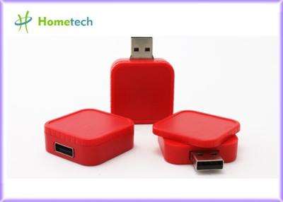 China Shenzhen Lowest Price Gifts For Guest Rotary Square Plastic Usb Drive Square Swivel Usb Flash Drive for sale