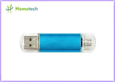 China 2GB High Speed OTG Mobile Phone USB Flash Drive U Disk Blue , 10MB/s for sale