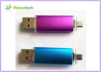 China OEM Mobile Phone USB Flash Drive , Micro Dual Port USB Flash Drive With Micro Usb For Android for sale