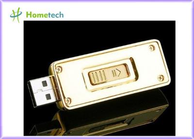 China Original Toshiba Chip set Metal Gold Bar Thumb Drive for sale