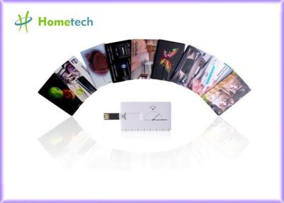 China Dispositivo de armazenamento magro de USB do cartão de crédito do retângulo impresso para o presente da promoção à venda