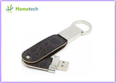 China 32GB palillos de la impulsión de la pluma de memoria Flash del cortocircuito USB 2,0 del lápiz de memoria del cuero USB en venta