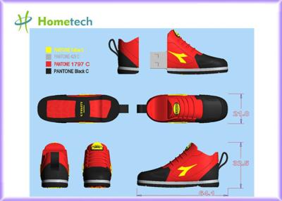 China A sapatilha vermelha deu forma às chaves personalizadas 8GB de USB das sapatas do esporte da movimentação do flash de 4GB/USB/movimentação feita sob encomenda 2GB -8GB da pena à venda