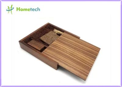 Китай Коробка 32GB USB 2,0 древесины альбома грецкого ореха дружественная к Эко выгравировала деревянную многофункциональную подарочную коробку печати фото Usb Pendrive продается