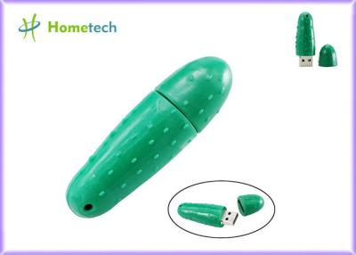 Chine Le concombre forment la couleur de vert instantanée du lecteur 8GB de mémoire d'USB 2,0 à vendre