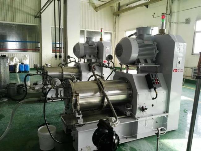 10um Disc Horizontal Bead Mill Machine Oil Based Wet Grinding 1