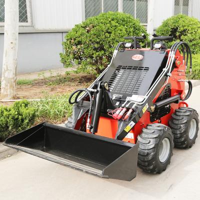 China LH380S Diesel Mini Tracked Mini Skid Steer Loader with 4 in 1 Bucket Wheel Loader for sale