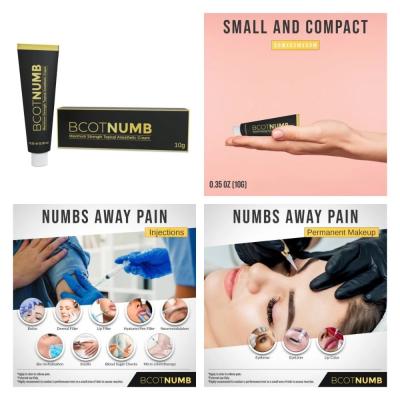 China New Bcot Numb Cream Anesthetic Cream Numb Fast Pain Stop Cream for sale