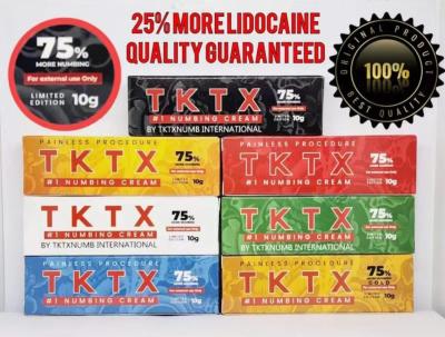 China 10g  New Tktx 75% Anesthetic Skin Numbing Cream Fast No Pain Cream For Tattoo Makeup for sale