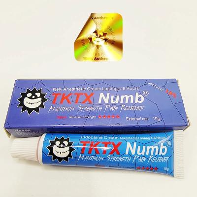China New Blue TKTX 18% Anaesthetic Topical Painkiller Cream Numb Pain Stop Cream For Permanent Makeup for sale