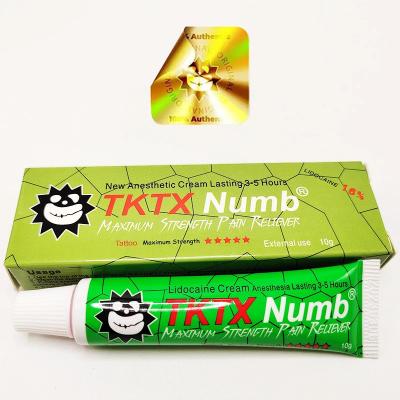 China New Tktx Green 16% Cream Topical Anesthetic For Tattoo Permanent Makeup Numb Pain Killer Cream for sale