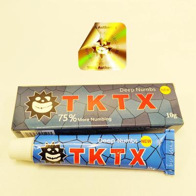 China New Blue Tktx 75% Anaesthetic Tattoo Numbing Cream No Pain Cream For Makeup Eyebrow Lip Eyeliner Piercing Operation for sale