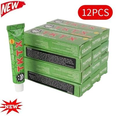 China Green TKTX40% Professional Eye Anaethetic Numb Cream Painkiller Painless Cream For Eyebrow Eyeliner Tattoo for sale