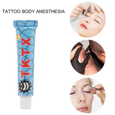 China Blue TKTX40% Anaesthetic Numbs Skin Fast Cream No Pain Cream For Tattoo Makeup Factory Supply for sale