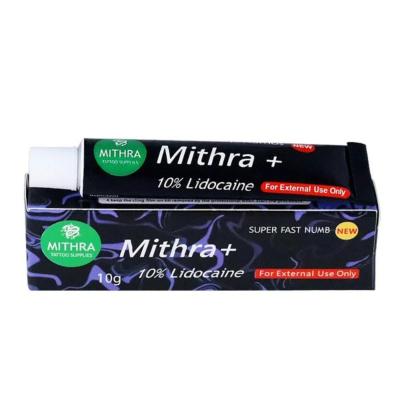 China Mithra Tattoo Pain Killer Numb Product Pain Relief Pain Stop Painless Anaesthetic numb cream For Permanent Makeup for sale