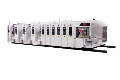 China Full automatic vacuum transfer High defination flexo printer slotter die cutter machine for sale