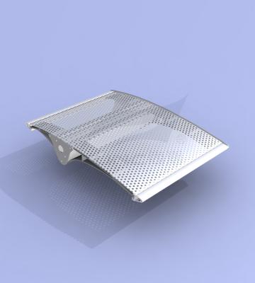 China Fachada de alumínio exterior do sistema Aeroscreen da grelha da claraboia da parede que constrói o controle claro à venda