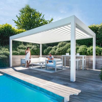 China Modern 2.5mm Open Roof  Automatic Insulated Aluminum Pergola for sale