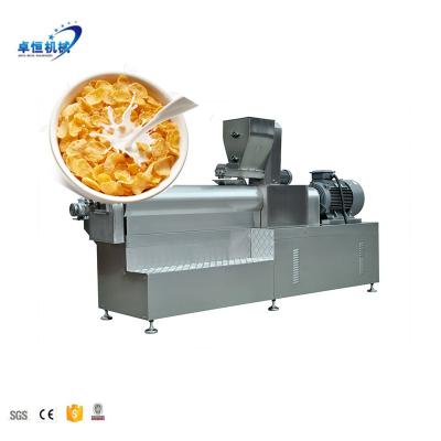 China Corn Flakes Manufacturing Plant And Breakfast Cereal Extruder Machine for sale