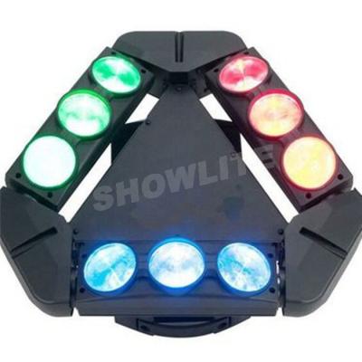 China 9x10w Rgbw 4 In 1 Led Spider Beam Moving Head Light Mixing Color Night Club DJ Effect Light for sale