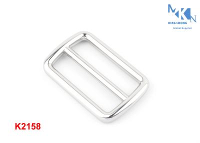 China 40mm Inner Size Metal Slide Buckle Square Ring Nickle Color For Handbag for sale
