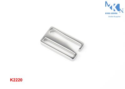 China Zinc Alloy Metal Slide Buckle Nickle Color 25mm Inner Size For Bag RustProof for sale