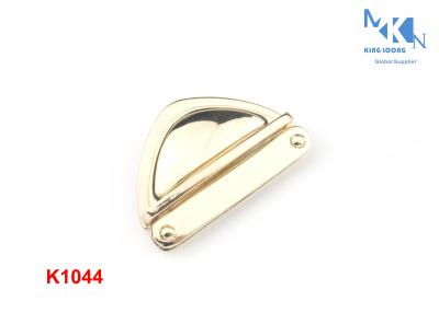 China Light Gold Handbag Twist Lock 48mm , High Grade Turn Lock Clasp Hardware for sale