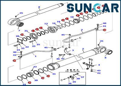 721-98-00920 7219800920 Boom Cylinder Seal Kit for Komatsu Excavator PC800SE-8E0