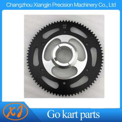 China Aluminum 7075T6 Go-Kart Sprocket Carrier With Sprocket 219 Go kart Spare parts  OEM Go kart parts for sale