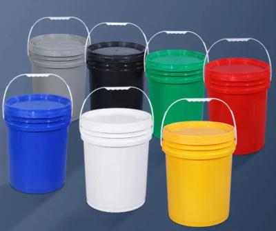 Chine Industrial PP/HDPE Material Lubricant Bucket with 20L Capacity à vendre
