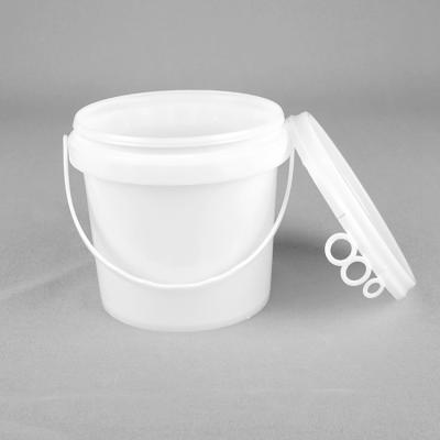 China Ice Cream 1000ml Plastic Food Packaging Bucket With Lid And Handle for sale