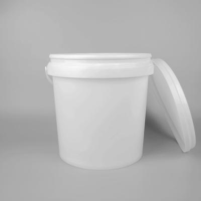 China Customized Transparent Plastic Bucket With Lid Round 8L 10L for sale