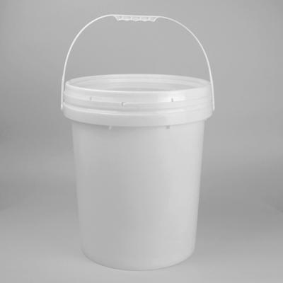 China Transparent Small Plastic Round Custom Printed Bucket With Lid for sale
