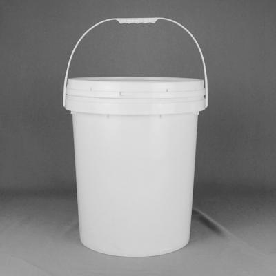 China 20L 6 Gallon Plastic Bucket Empty Plastic Paint Buckets For House Decoration for sale