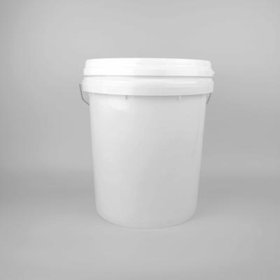 China 19L 5 Gallon Plastic Paint Bucket Plastic Container With Handle And Lid for sale