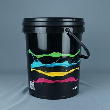 China 19L 30*27*38cm Lubricant Bucket 5 Gallon Plastic Container With Lids for sale