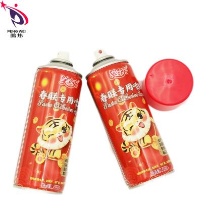China MSDS Nontoxic Paste Adhesive Spray Multipurpose With Plastic Cap for sale