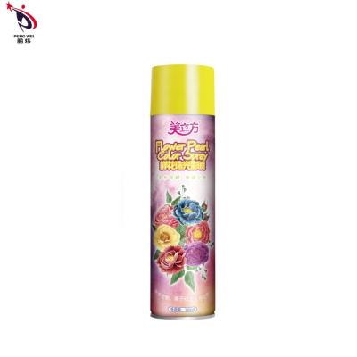 China MSDS 350ml Flower Pearl Color Spray , Tinplate Paint Spray For Flowers for sale