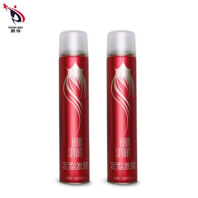 China Tinplate Quick Dry Hair Spray Invisible Finishing Hair Holding Spray Custom Logo for sale